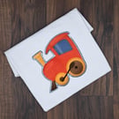 Personalised Embroidered Train Kids T-Shirt - Custom Name Locomotive Tee