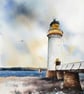 Tobermory Lighthouse, Original Watercolour Painting. - Image 1