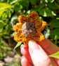 Sunflower brooch, Flower jewellery gift, Birthday gift, Sunflower accessory