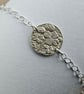 Four Leaf Clover Engraved Sterling Silver Coin Bracelet - Image 10