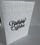 Birthday card. Handmade card, embossed card. . Ref 044.  - Image 6