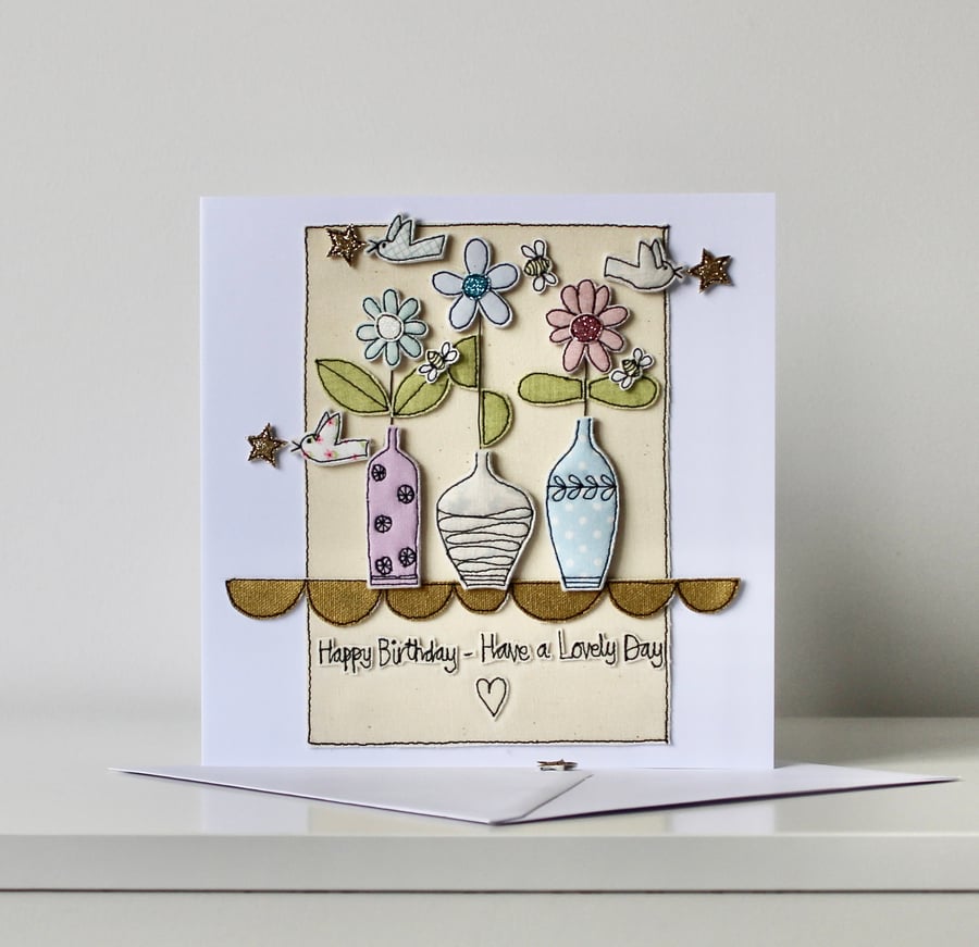 Handmade Blank Birthday Card Number One