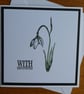Sympathy Card - Snowdrop - Image 8