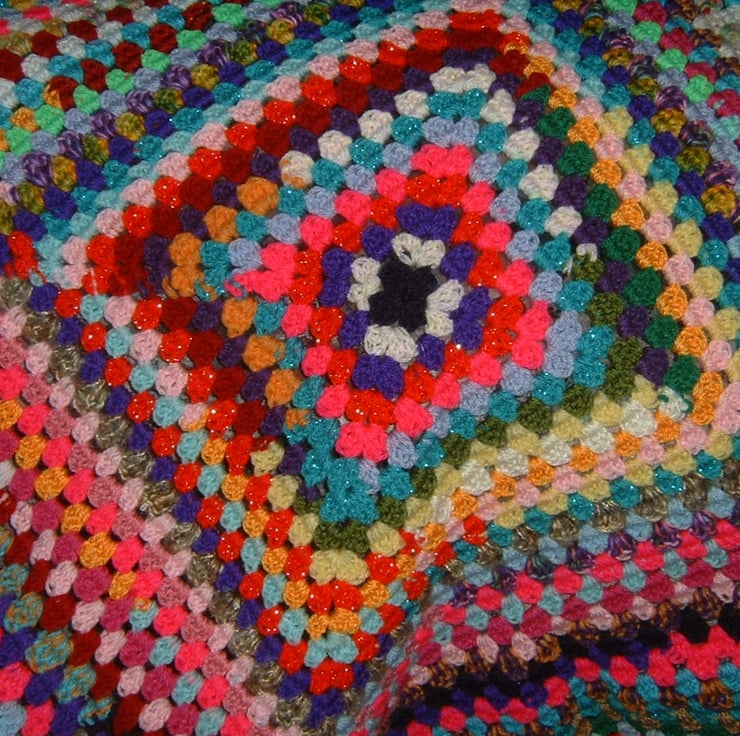 BARGAIN Blanket crochet blanket. ref 497108 Folksy