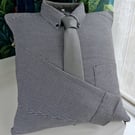 Large Memory Tribute Complete Cushion Handmade Using The Clothing of a Loved one