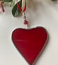 Stained Glass Ribbon Heart Suncatcher Decoration  - Image 1