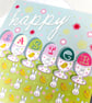 Happy Easter Card in Blue - Image 3