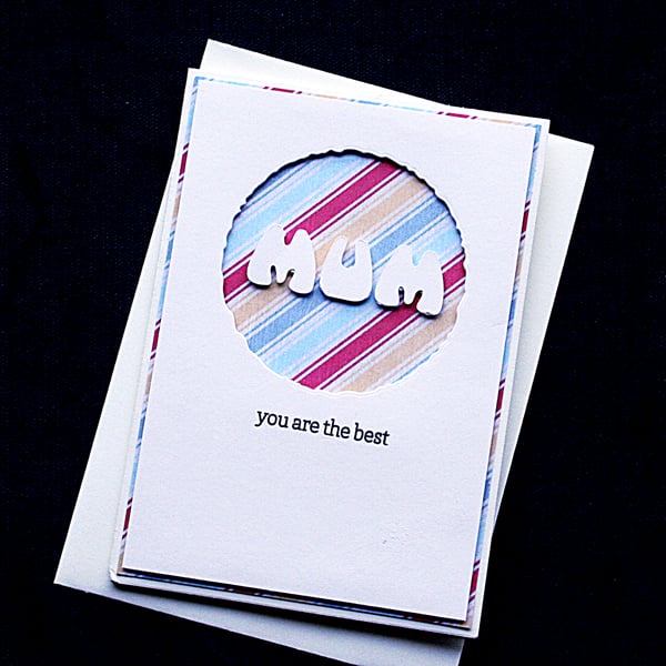 Best Mum - Handcrafted Mothers Day Card - dr17-0019