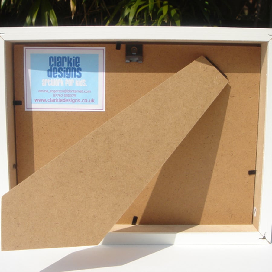 Floral initial picture - framed