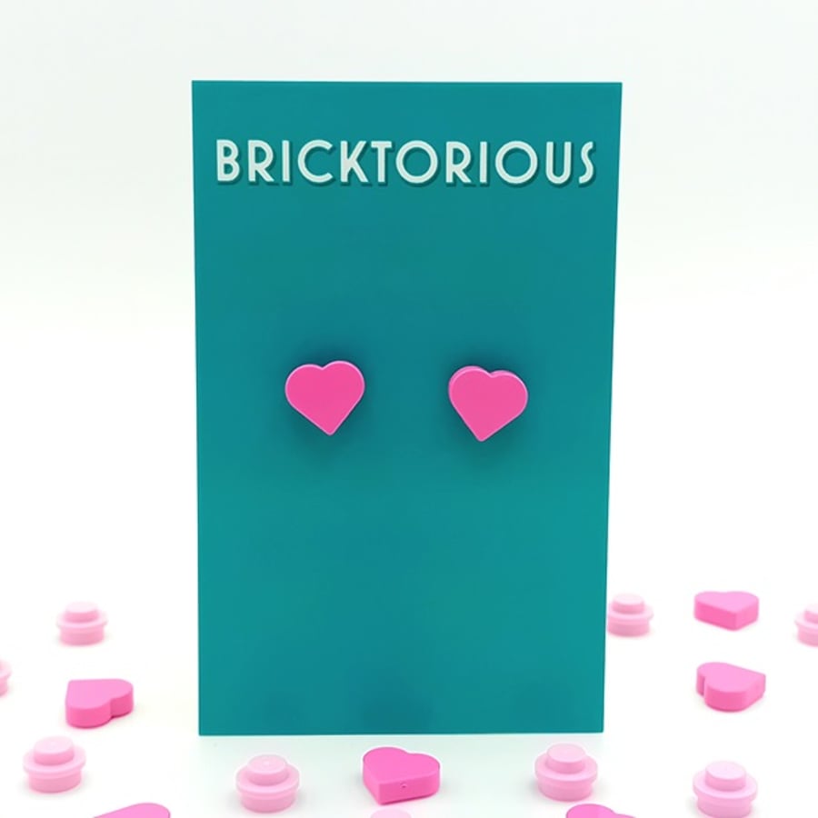 Lego Heart Earrings