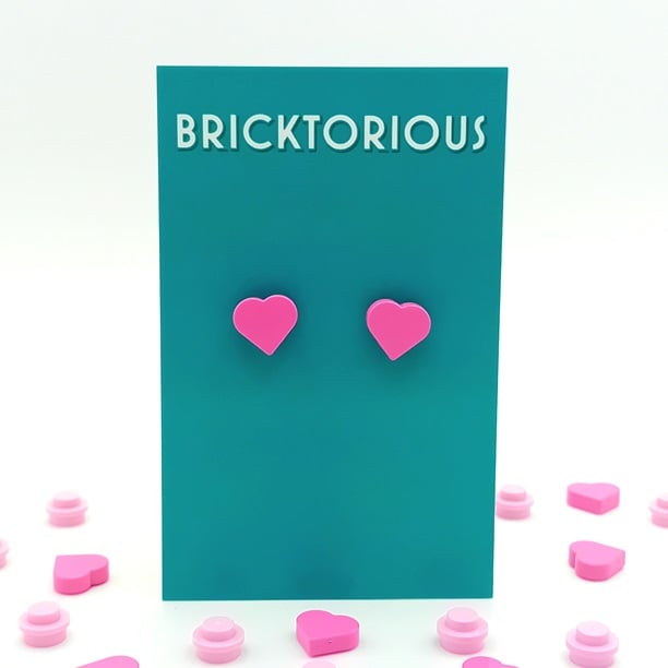 Lego Heart Earrings