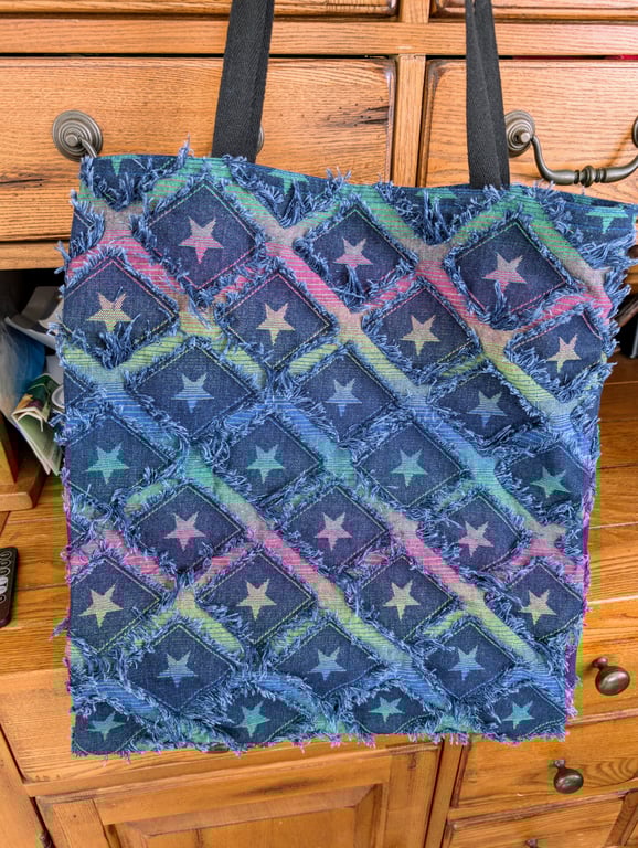 Denim Star Tote Bag 