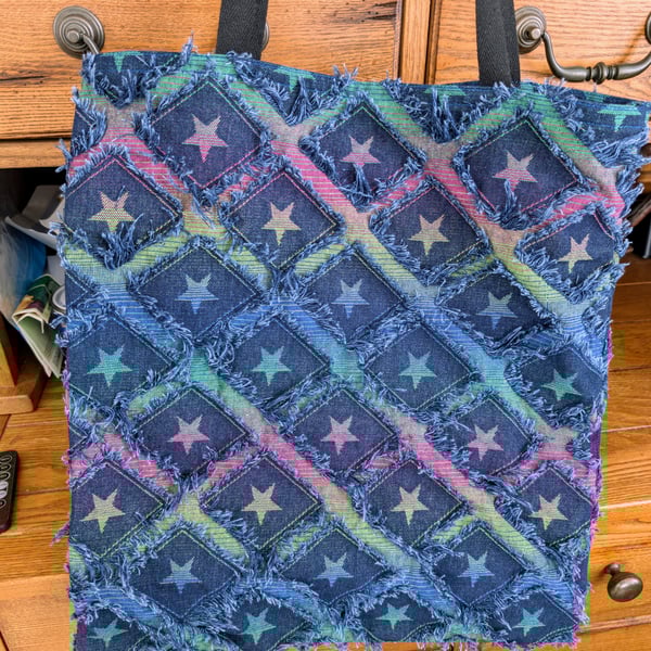 Denim Star Tote Bag 