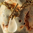 Chunky Seaham seaglass necklace 