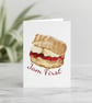 Jam First Greeting Card, Cornwall Greeting Card - Image 1