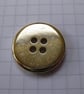 10 Medium Flat Brassy Buttons with Rim - Image 5