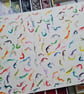 Original hand painted watercolour silly tiny shrimp art - Image 6