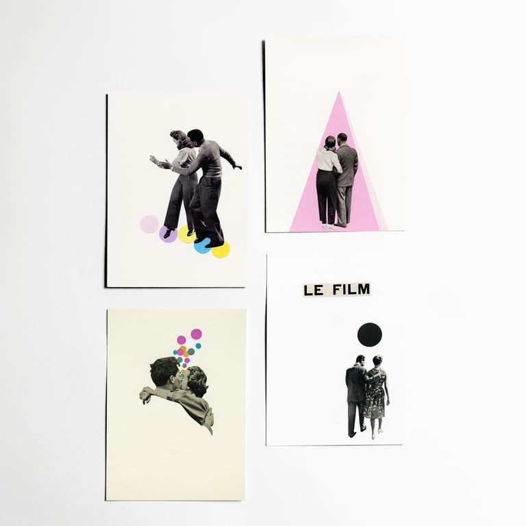 Romantic Postcard Set - Love