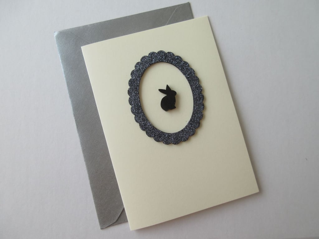 Pet Sympathy Card Rabbit Bunny Rainbow Bridge Condolences Card