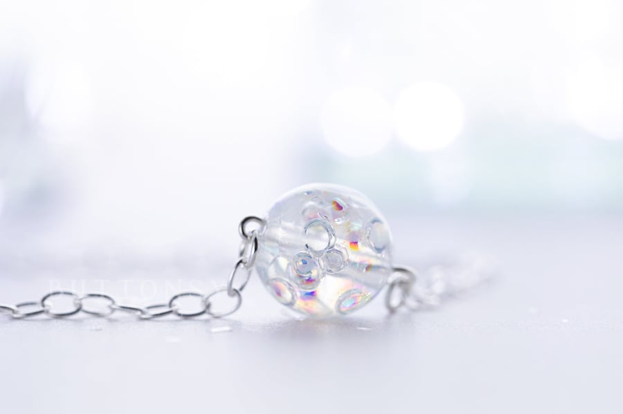 Bubble Bracelet Faerie Bracelet Bubble Jewelry Gift for Wife Resin Jewelry Faeri