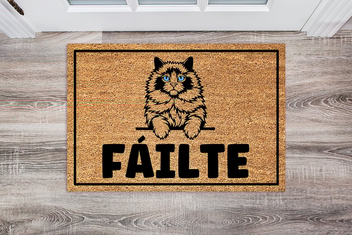 Ragdoll Cat Door Mat - Personalised Ragdoll Cat Welcome Mat - 3 Sizes