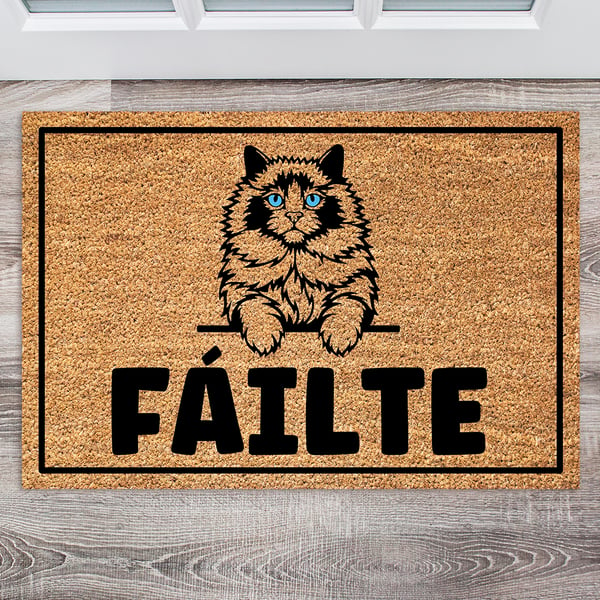 Ragdoll Cat Door Mat - Personalised Ragdoll Cat Welcome Mat - 3 Sizes