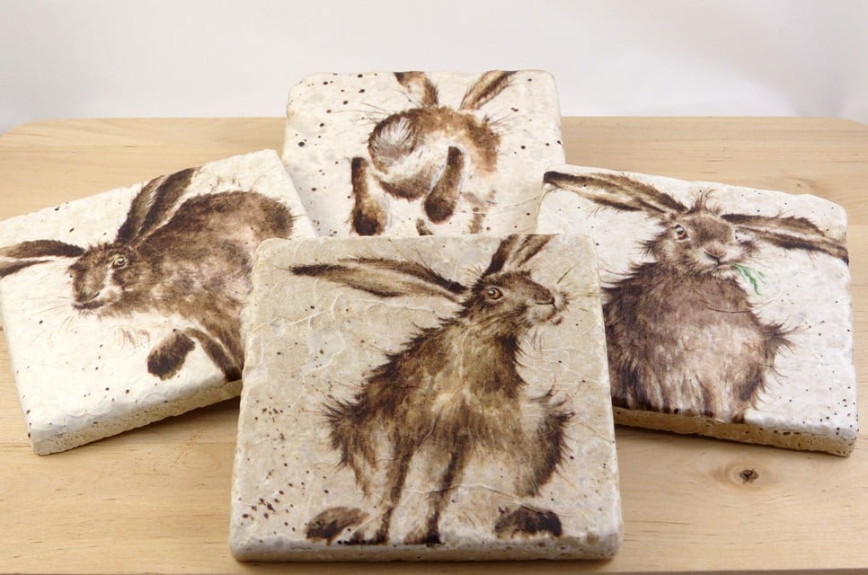 Set of 4 Marble Coasters