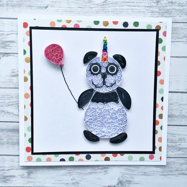 CUSTOM ORDER - DO NOT BUY - Quilled pandicorn -