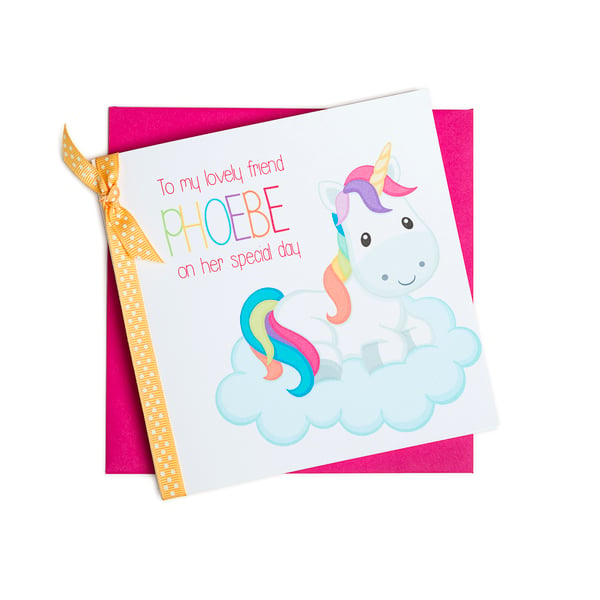 Personalised Unicorn card