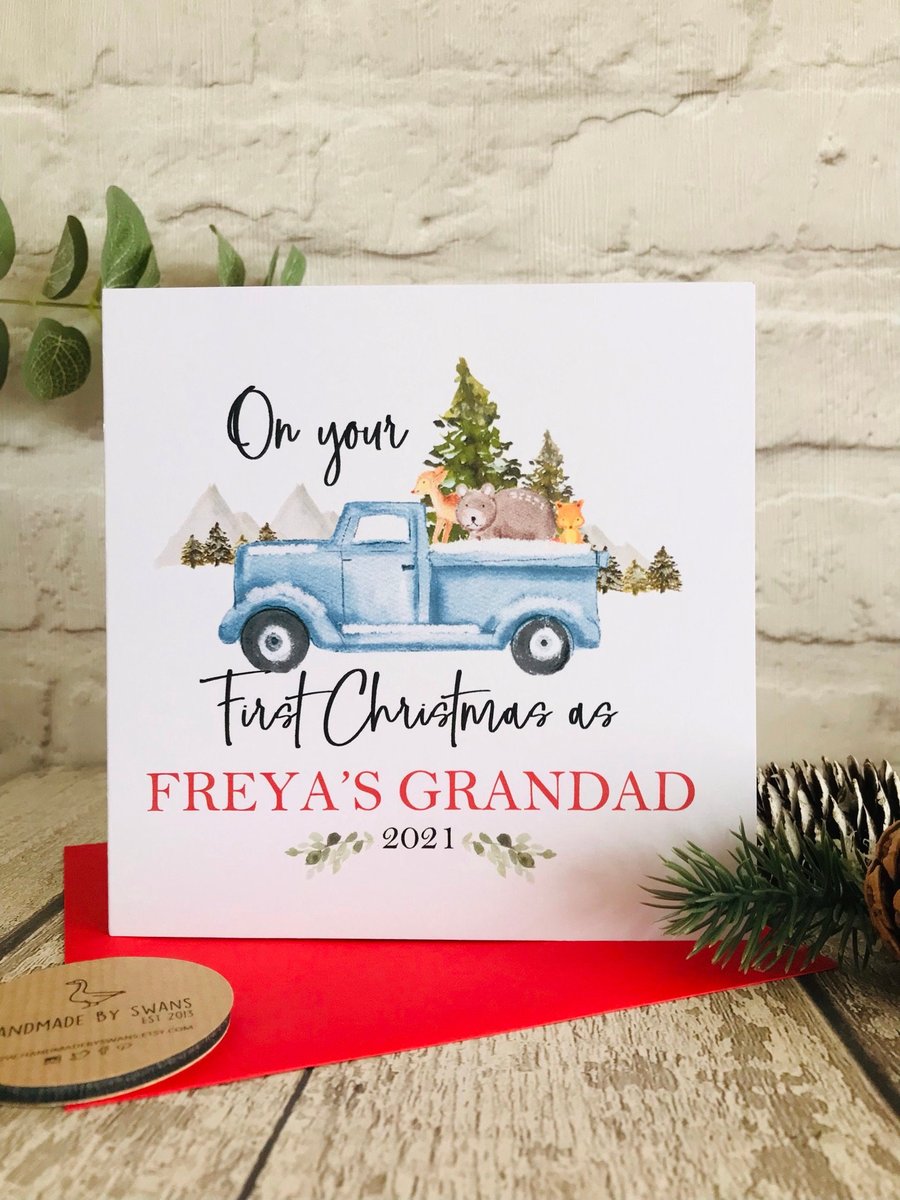 First christmas as Grandad, first Christmas card Nan, grandpa, first xmas 2023