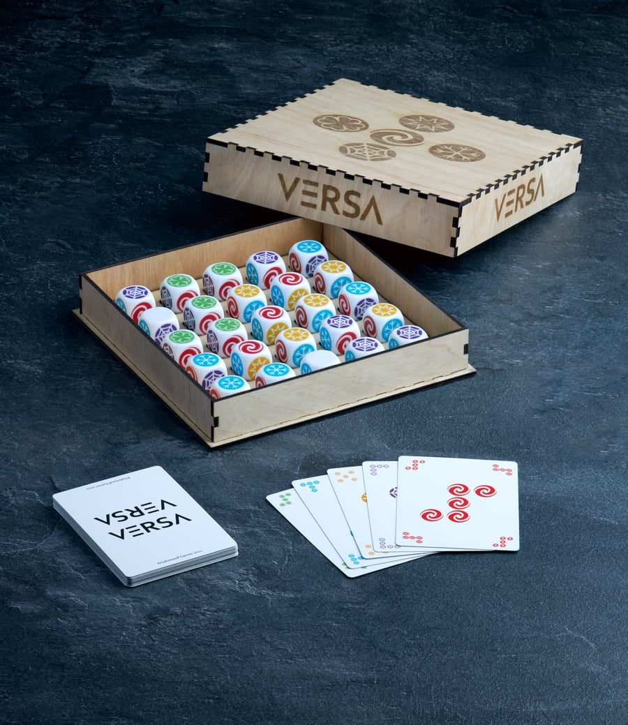 VERSA  a colourful dice matching game for two players