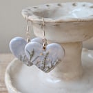 Hand Painted Porcelain Earrings 