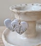 Hand Painted Porcelain Earrings 