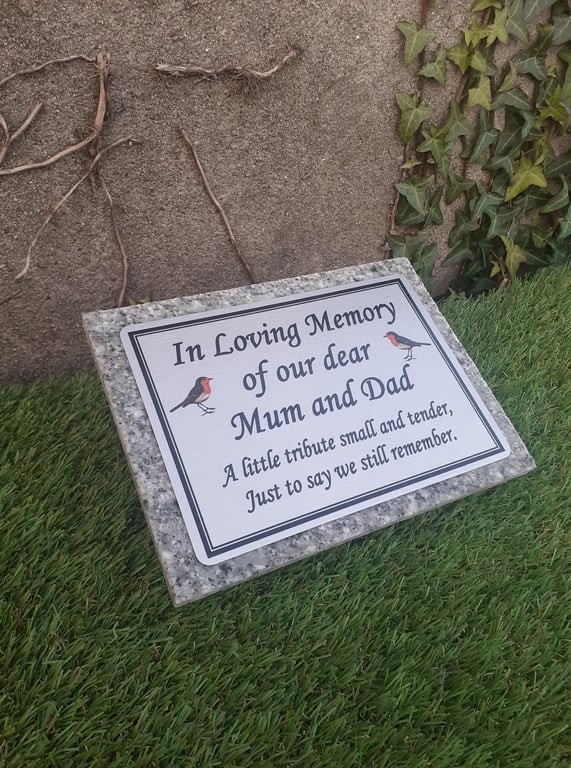Personalised Granite Memorial Plaque Grave Marker Remembrance Plaque Headstone