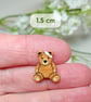 Get Well Soon Gift, Handmade Tiny Sore Head Teddy Bear Pin, Small Hospital Gift - Image 4