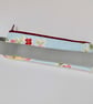 Elasticated pencil case for cover of notebook diary pink and blue floral - Image 4