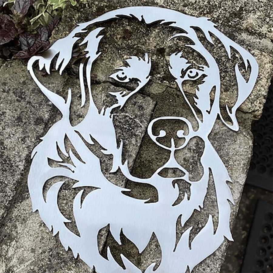 Labrador Dog Breed Laser Cut From 2mm Mild Steel - Wall Art, Garden Decor