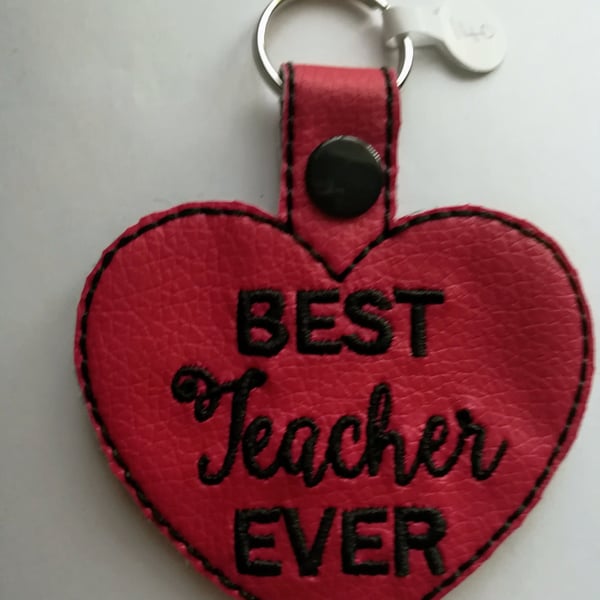 140. Best teacher ever keyring