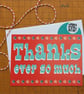 Thanks Ever So Much Circus card - Image 1