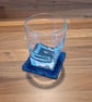 Coaster with anti-slip feet - blue, purple, and green mix (Pattern 2) - Image 4