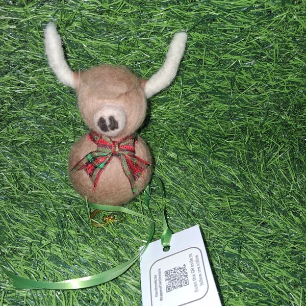 Highland Cow Keyring  Cute Bag Charm  purses, or backpacks.Accessory