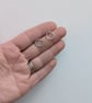 Mini hammered circle studs  - Image 3