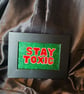 Stay Toxic Glitter Wall Art, Sarcastic Gothic Decor,Alternative Framed Quote 