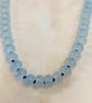 Aquamarine hand knotted necklace  - Image 4