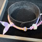 Ocean Echoes: Hand-Woven Mermaid Tail Parent-Child Bond Bracelet Set