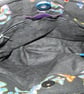 Butterflies on Black Handbag with Leather Handles, Butterfly Handbag - Image 4