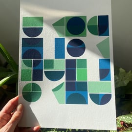 Giclée print - bold geometric pattern 