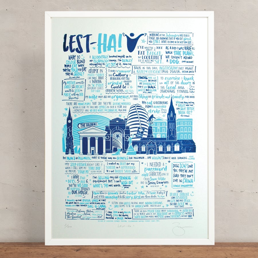 Lest-Ha! Leicester Comedy Festival Limited Edition Screen Print