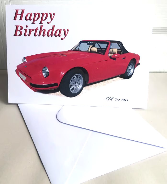 TVR S2 1989 - Birthday, Anniversary, Retirement or Plain Card