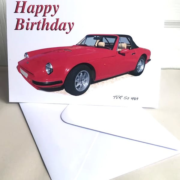 TVR S2 1989 - Birthday, Anniversary, Retirement or Plain Card